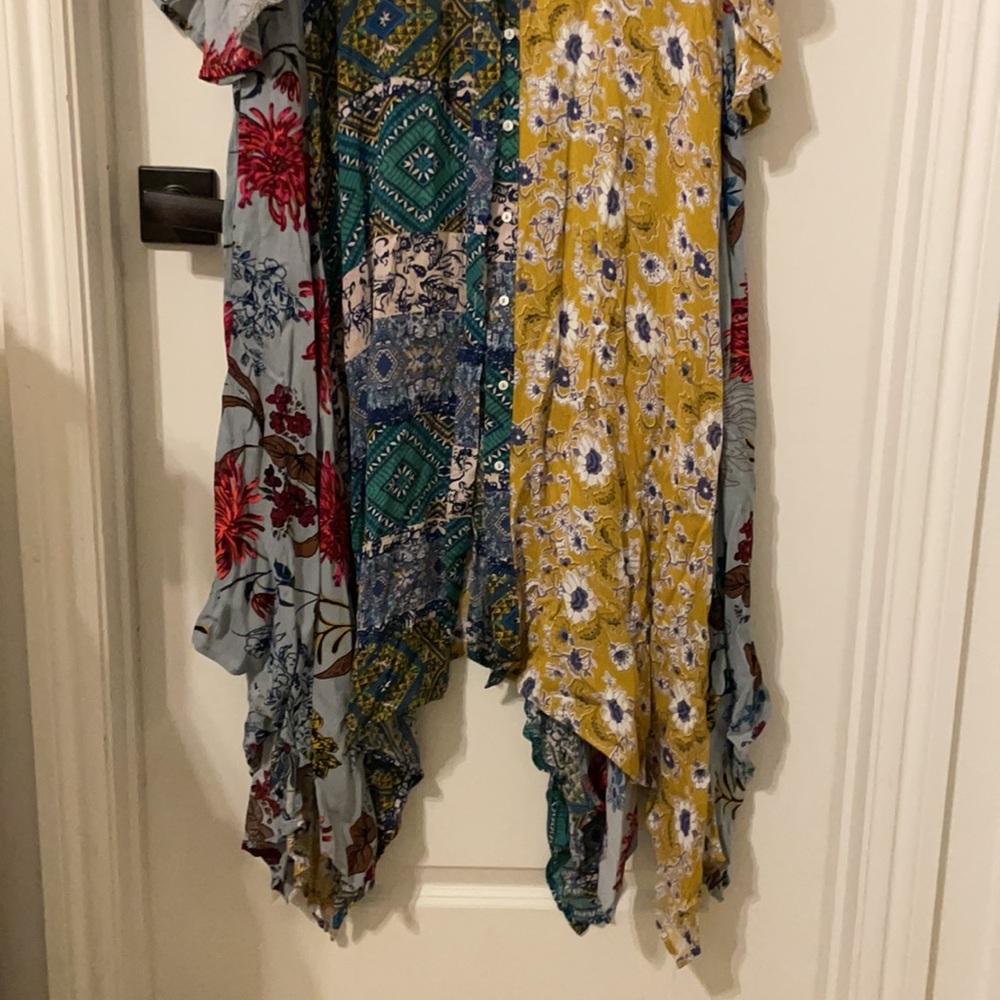 Umgee Multicolor Floral Patchwork Maxi Dress - image 2